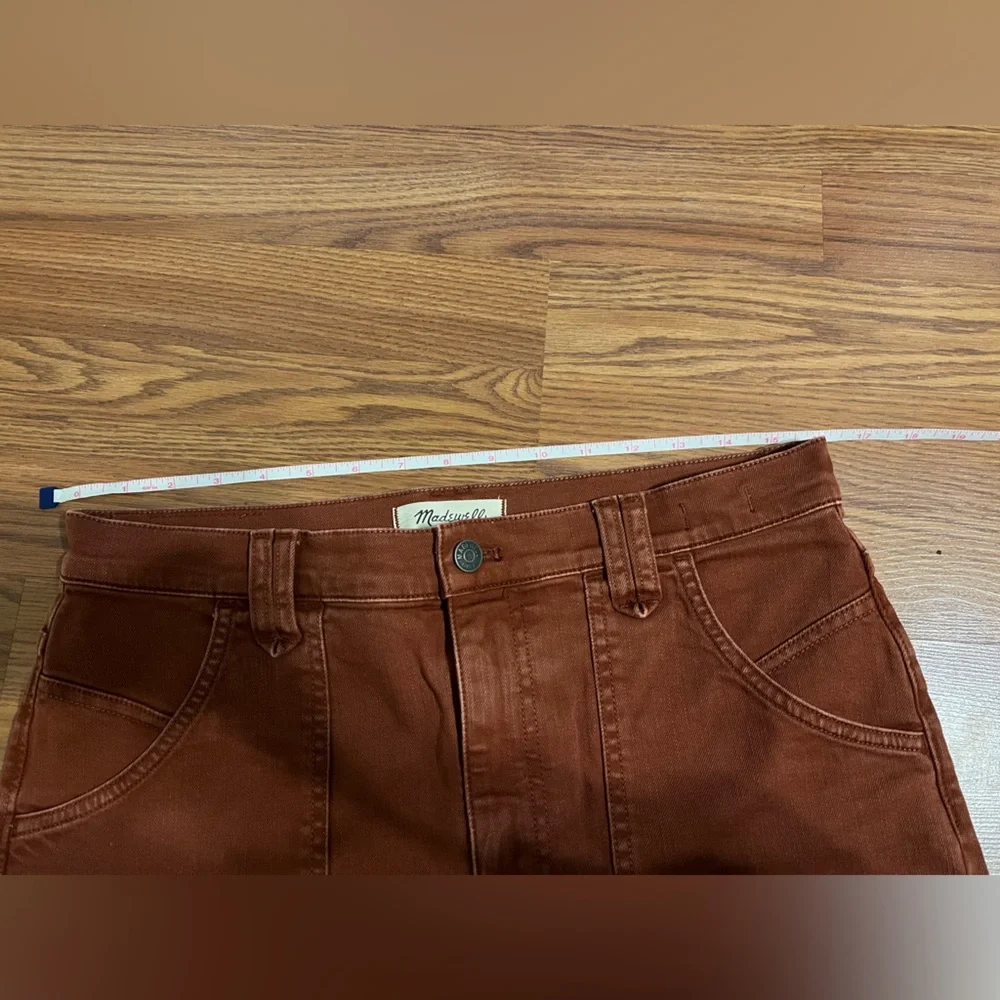 Madewell Rust Red High-Rise bootcut pants - Picture 7 of 8